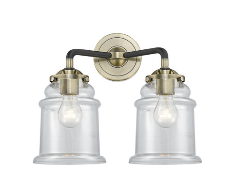 Nouveau Two Light Bath Vanity in Black Antique Brass (405|284-2W-BAB-G182)