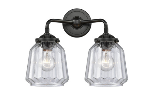 Nouveau Two Light Bath Vanity in Oil Rubbed Bronze (405|284-2W-OB-G142)