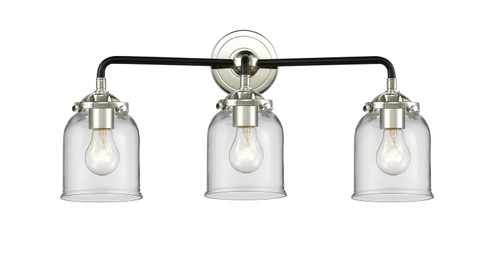 Nouveau Three Light Bath Vanity in Black Polished Nickel (405|284-3W-BPN-G52)