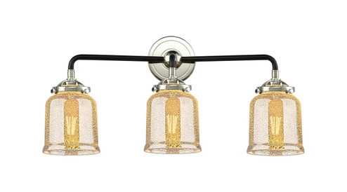 Nouveau Three Light Bath Vanity in Black Polished Nickel (405|284-3W-BPN-G58)