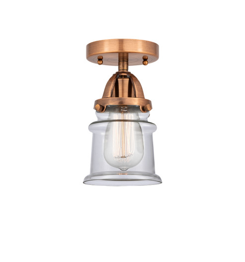 Nouveau 2 One Light Semi-Flush Mount in Antique Copper (405|288-1C-AC-G182S)