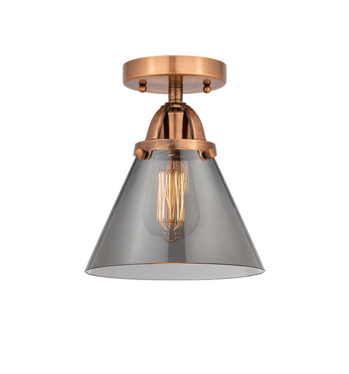 Nouveau 2 One Light Semi-Flush Mount in Antique Copper (405|288-1C-AC-G43)