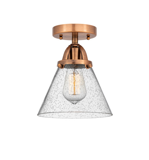 Nouveau 2 One Light Semi-Flush Mount in Antique Copper (405|288-1C-AC-G44)