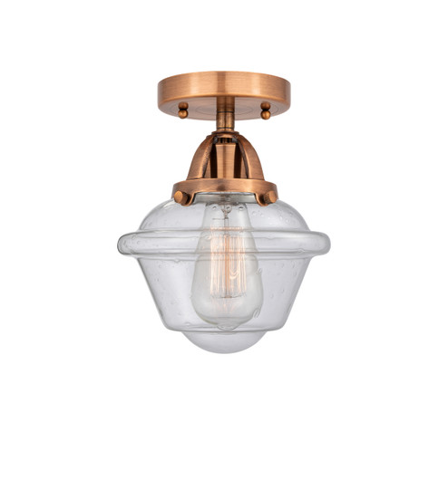 Nouveau 2 One Light Semi-Flush Mount in Antique Copper (405|288-1C-AC-G534)