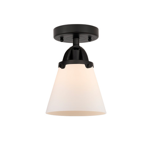 Nouveau 2 One Light Semi-Flush Mount in Matte Black (405|288-1C-BK-G61)