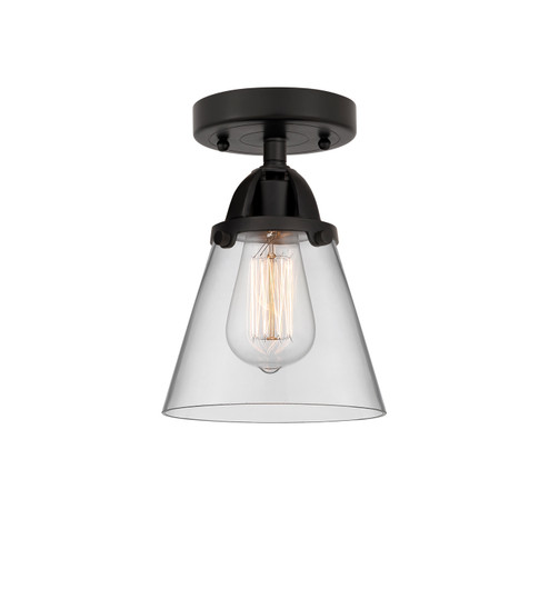 Nouveau 2 One Light Semi-Flush Mount in Matte Black (405|288-1C-BK-G62)