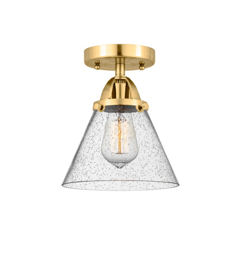 Nouveau 2 One Light Semi-Flush Mount in Satin Gold (405|288-1C-SG-G44)