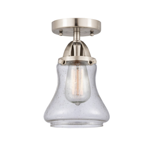 Nouveau 2 One Light Semi-Flush Mount in Brushed Satin Nickel (405|288-1C-SN-G194)