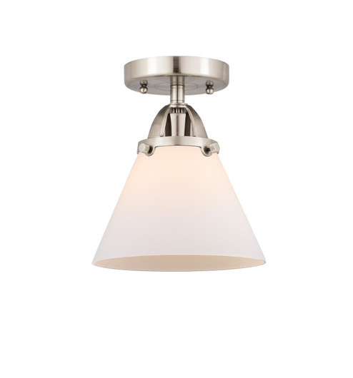 Nouveau 2 One Light Semi-Flush Mount in Brushed Satin Nickel (405|288-1C-SN-G41)