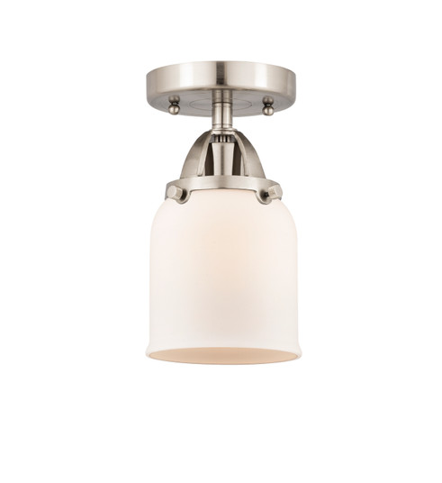 Nouveau 2 One Light Semi-Flush Mount in Brushed Satin Nickel (405|288-1C-SN-G51)