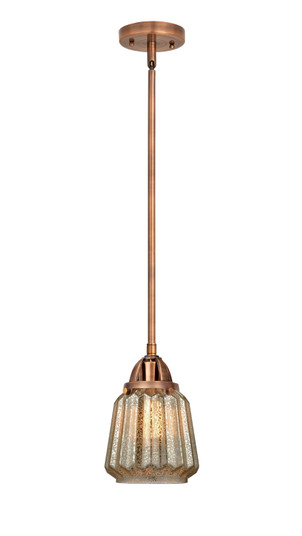 Nouveau 2 One Light Mini Pendant in Antique Copper (405|288-1S-AC-G146)