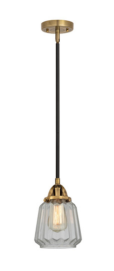 Nouveau 2 LED Mini Pendant in Black Antique Brass (405|288-1S-BAB-G142-LED)