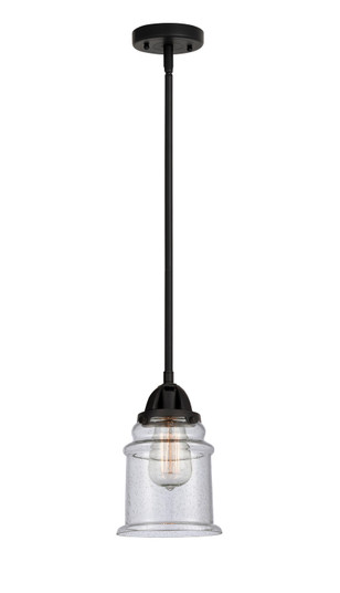 Nouveau 2 LED Mini Pendant in Matte Black (405|288-1S-BK-G184-LED)