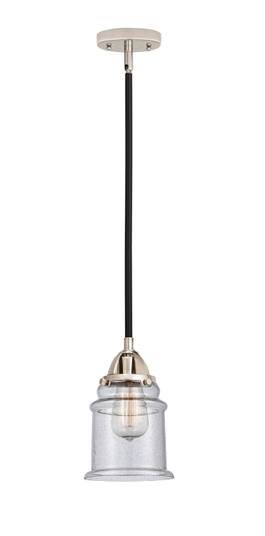 Nouveau 2 One Light Mini Pendant in Black Polished Nickel (405|288-1S-BPN-G184)