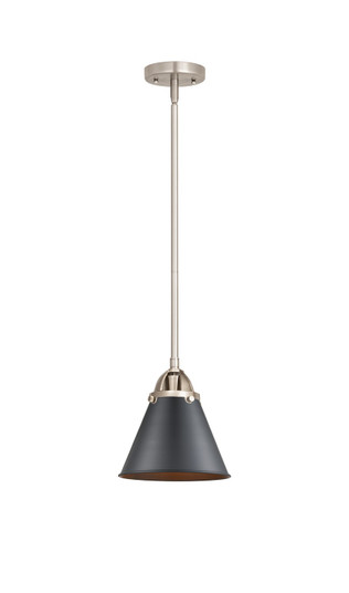 Nouveau 2 One Light Mini Pendant in Brushed Satin Nickel (405|288-1S-SN-M13-BK)