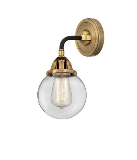 Nouveau 2 One Light Wall Sconce in Black Antique Brass (405|288-1W-BAB-G202-6)