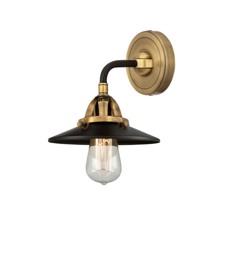 Nouveau 2 One Light Wall Sconce in Black Antique Brass (405|288-1W-BAB-M6-BK)