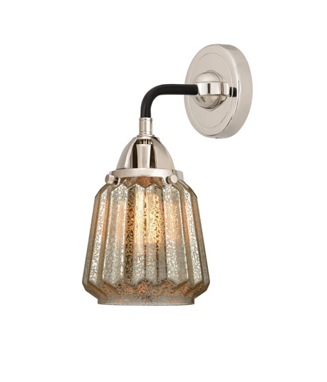 Nouveau 2 One Light Wall Sconce in Black Polished Nickel (405|288-1W-BPN-G146)