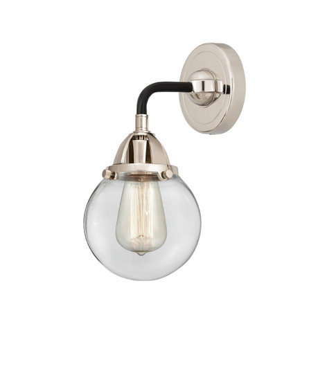 Nouveau 2 LED Wall Sconce in Black Polished Nickel (405|288-1W-BPN-G202-6-LED)