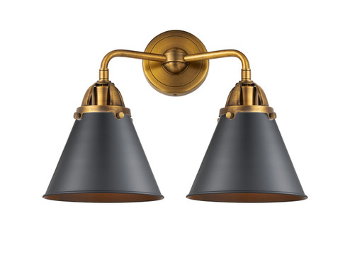Nouveau 2 Two Light Bath Vanity in Brushed Brass (405|288-2W-BB-M13-BK)