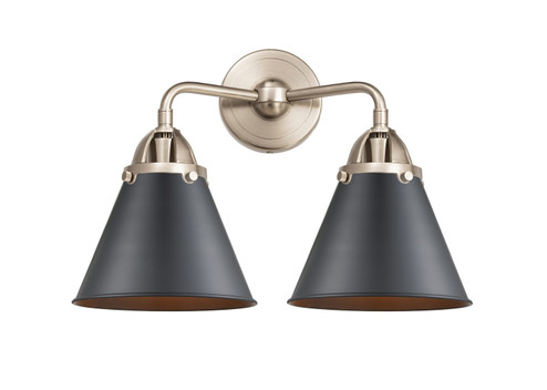 Nouveau 2 Two Light Bath Vanity in Brushed Satin Nickel (405|288-2W-SN-M13-BK)
