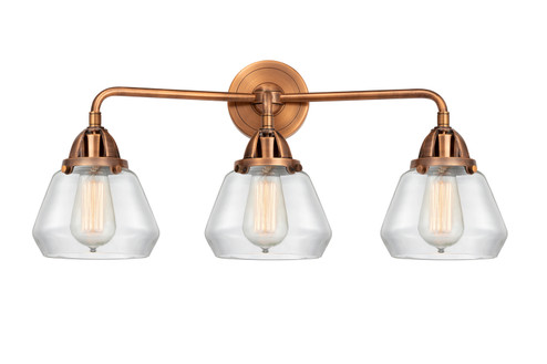 Nouveau 2 Three Light Bath Vanity in Antique Copper (405|288-3W-AC-G172)