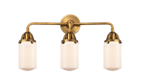 Nouveau 2 Three Light Bath Vanity in Brushed Brass (405|288-3W-BB-G311)