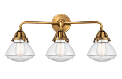 Nouveau 2 LED Bath Vanity in Brushed Brass (405|288-3W-BB-G322-LED)