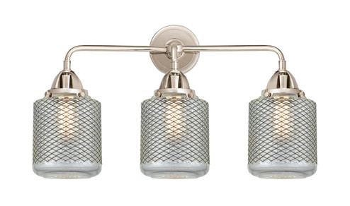 Nouveau 2 Three Light Bath Vanity in Polished Nickel (405|288-3W-PN-G262)