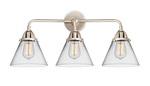 Nouveau 2 Three Light Bath Vanity in Polished Nickel (405|288-3W-PN-G42)