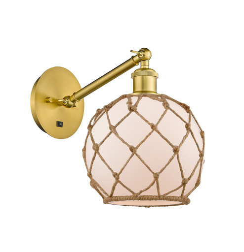 Ballston LED Wall Sconce in Satin Gold (405|317-1W-SG-G121-8RB-LED)