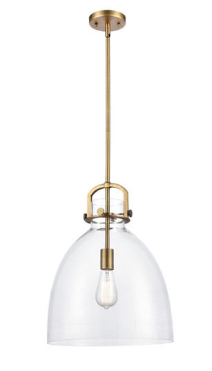 Downtown Urban One Light Pendant in Brushed Brass (405|412-1S-BB-14CL)