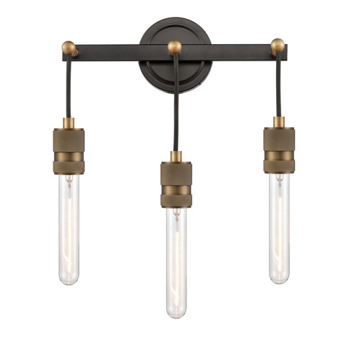 Ellis LED Bath Vanity in Black Antique Brass (405|444-3W-BAB-T9-7-LED)