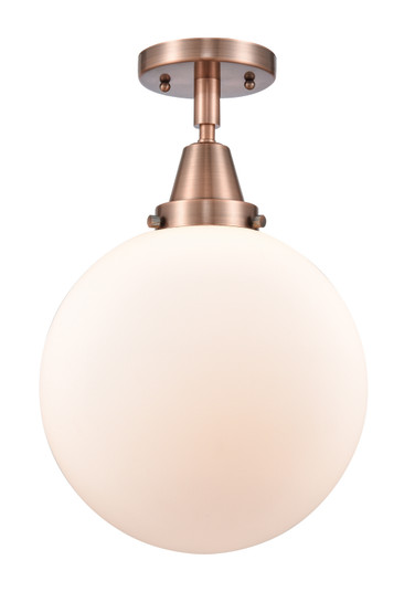 Caden One Light Semi-Flush Mount in Antique Copper (405|447-1C-AC-G201-10)