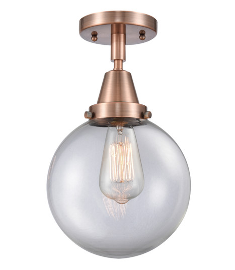 Caden LED Semi-Flush Mount in Antique Copper (405|447-1C-AC-G202-8-LED)