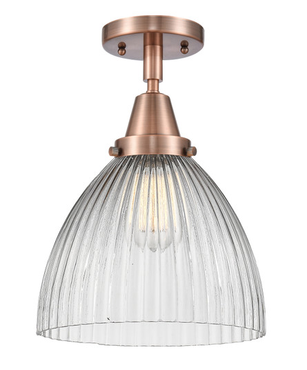 Caden LED Semi-Flush Mount in Antique Copper (405|447-1C-AC-G222-LED)