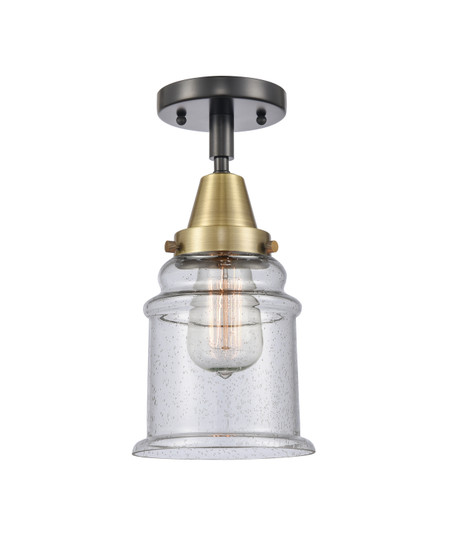 Caden LED Semi-Flush Mount in Black Antique Brass (405|447-1C-BAB-G184-LED)