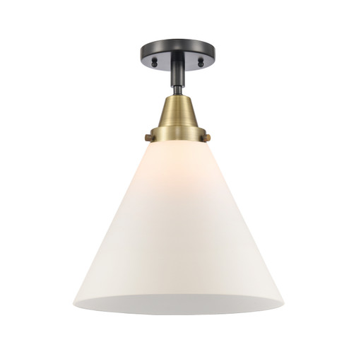 Caden LED Semi-Flush Mount in Black Antique Brass (405|447-1C-BAB-G41-L-LED)