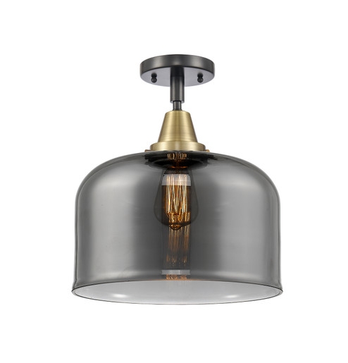 Caden LED Semi-Flush Mount in Black Antique Brass (405|447-1C-BAB-G73-L-LED)