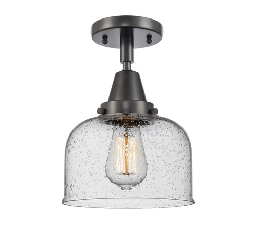 Caden LED Semi-Flush Mount in Matte Black (405|447-1C-BK-G74-LED)