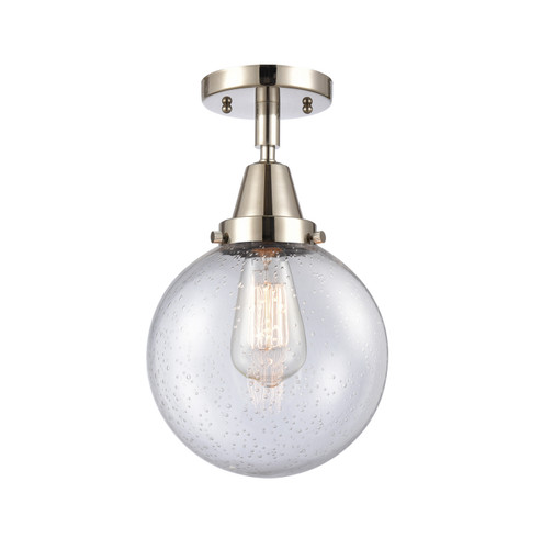 Caden LED Semi-Flush Mount in Polished Nickel (405|447-1C-PN-G204-8-LED)