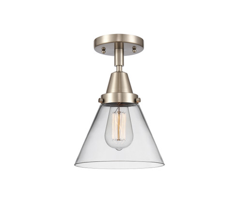 Caden One Light Semi-Flush Mount in Brushed Satin Nickel (405|447-1C-SN-G42)