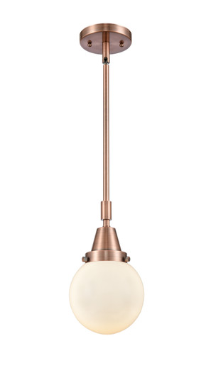 Caden One Light Mini Pendant in Antique Copper (405|447-1S-AC-G201-6)