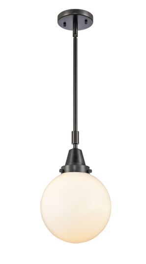 Caden One Light Mini Pendant in Matte Black (405|447-1S-BK-G201-8)