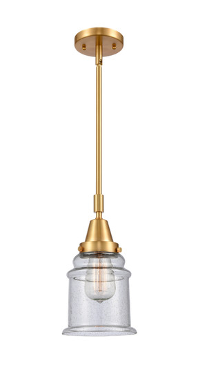 Caden One Light Mini Pendant in Satin Gold (405|447-1S-SG-G184)