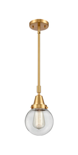 Caden One Light Mini Pendant in Satin Gold (405|447-1S-SG-G202-6)