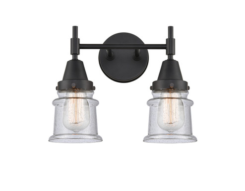 Caden Two Light Bath Vanity in Matte Black (405|447-2W-BK-G184S)