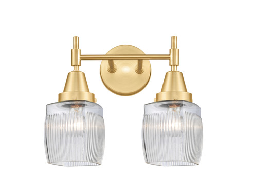 Caden LED Bath Vanity in Satin Gold (405|447-2W-SG-G302-LED)