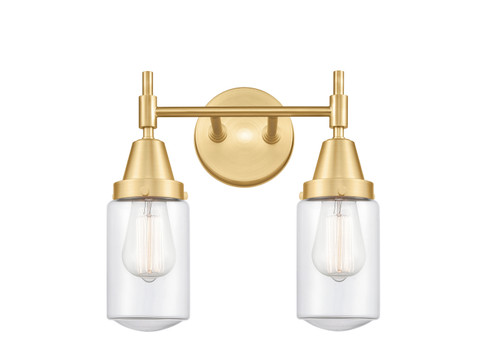 Caden LED Bath Vanity in Satin Gold (405|447-2W-SG-G312-LED)