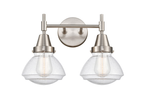 Caden Two Light Bath Vanity in Satin Gold (405|447-2W-SG-G321)
